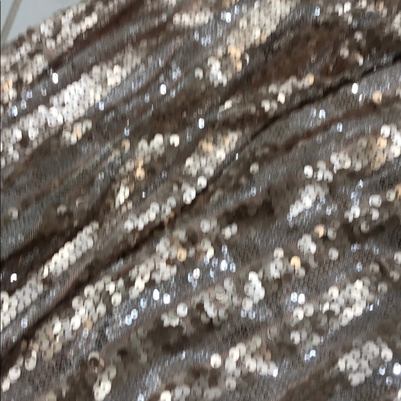 Blush & silver sequin pull on pants S - Picture 4 of 6